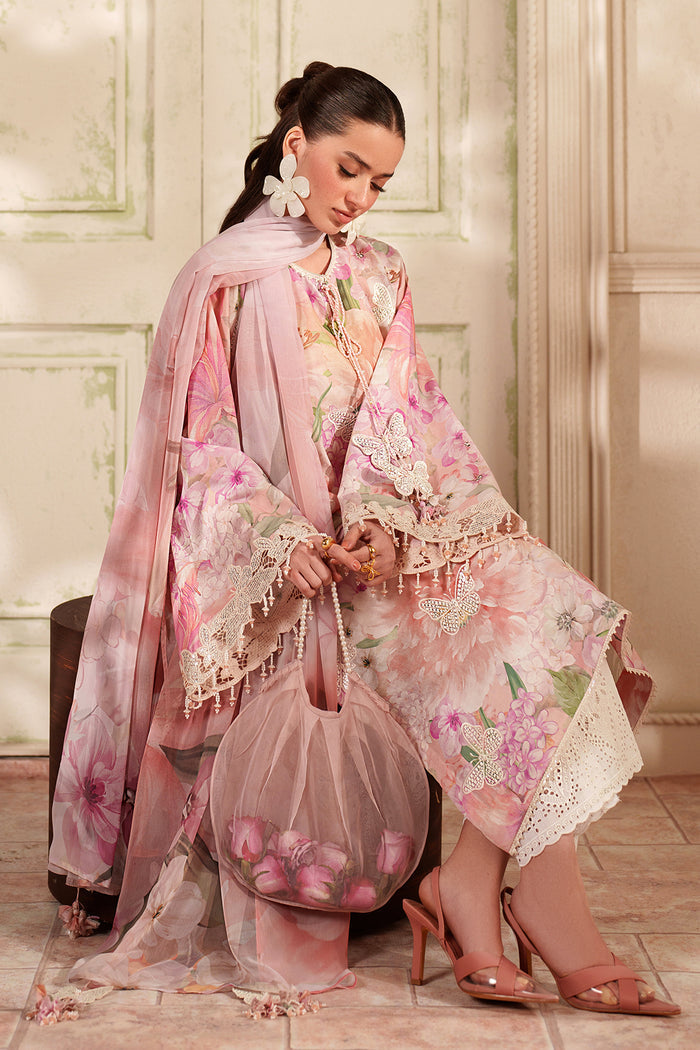 Baroque | Luxury Pret Summer | UF-4412 - Luxury Dress - available at Maria Faisal in UK and USA.