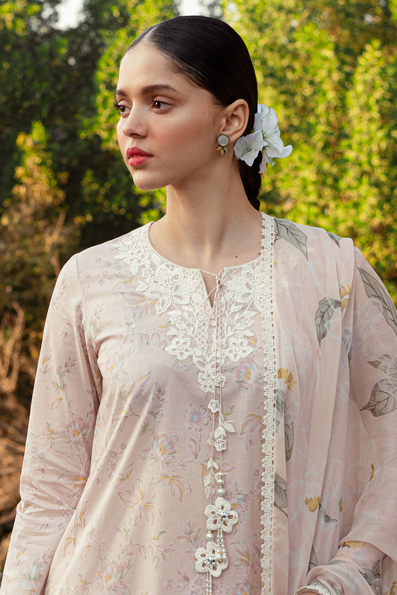Cross Stitch | Premium Lawn 24 | SILVER PEONY - Ladies Clothes - Maria Faisal