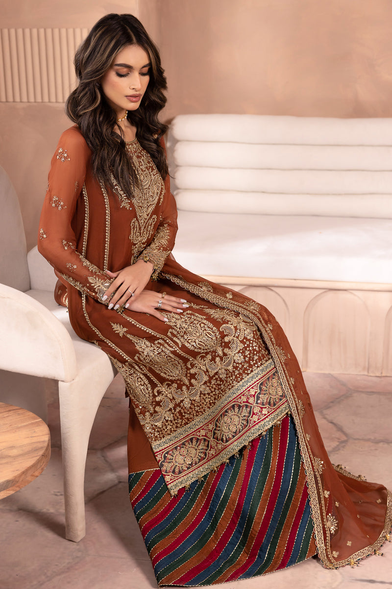 Jazmin | Formals Collection | CHIFFON UC-3040 - Ladies Clothes - Maria Faisal