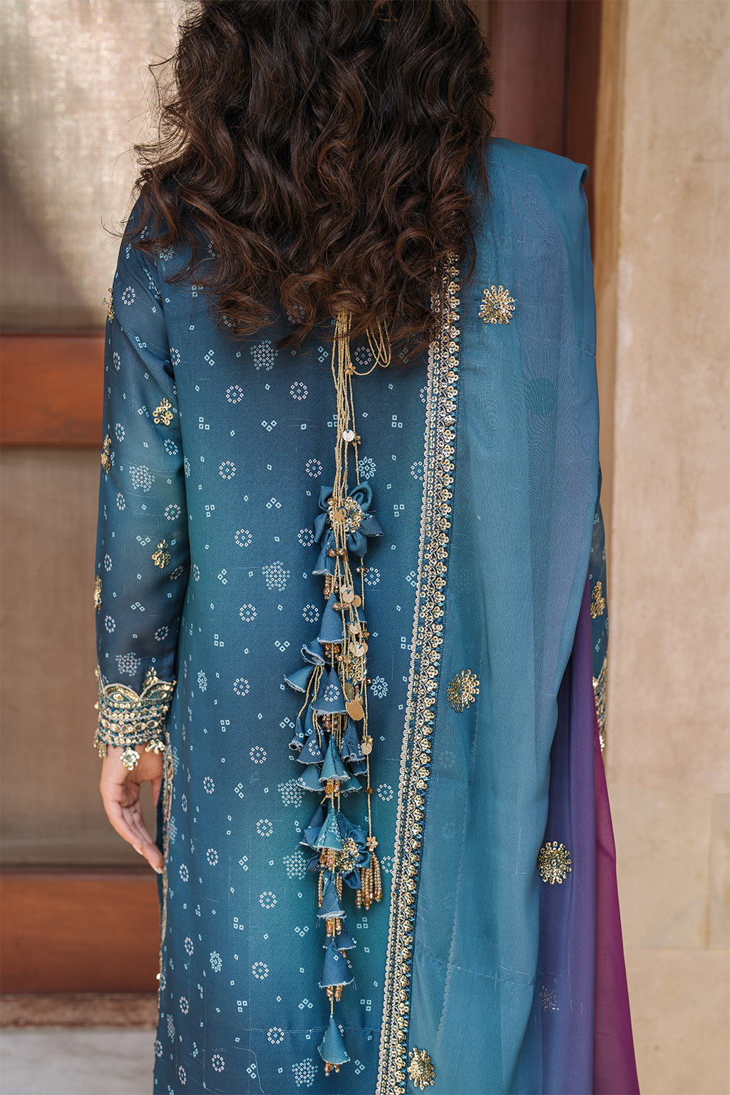Iznik | Bandhani Formals | UE-335 - Ladies Clothes