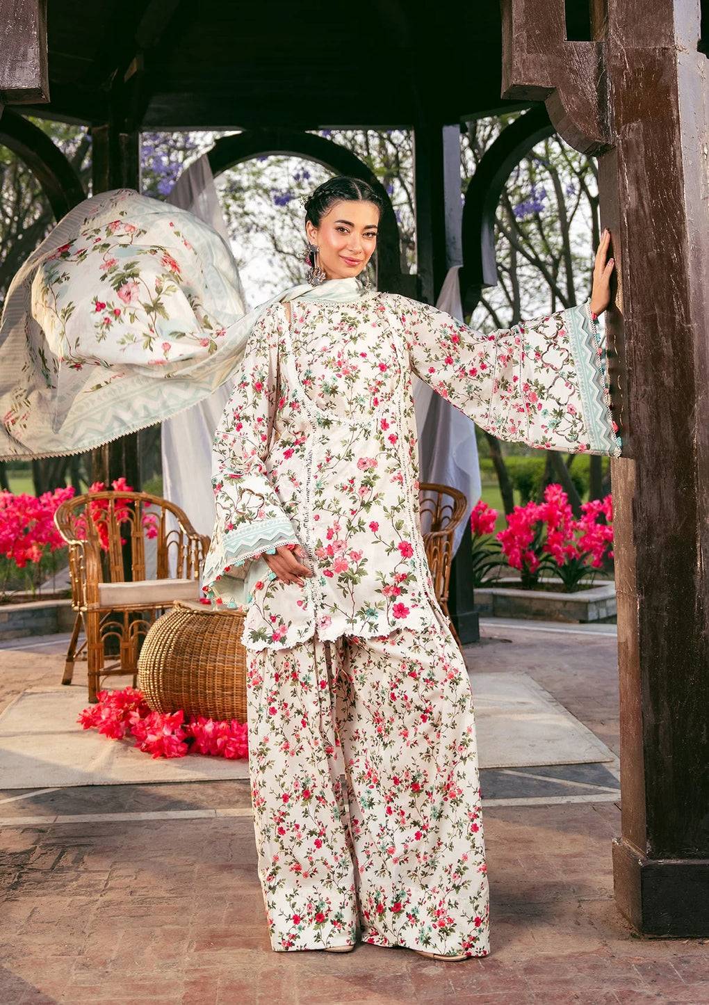 Elaf Premium | Prints 25 | EPS-3B DAY BLOOM by Maria Faisal - Registered Vendor of : Elaf Premium - type : Ladies Clothes - 100% original wedding dresses