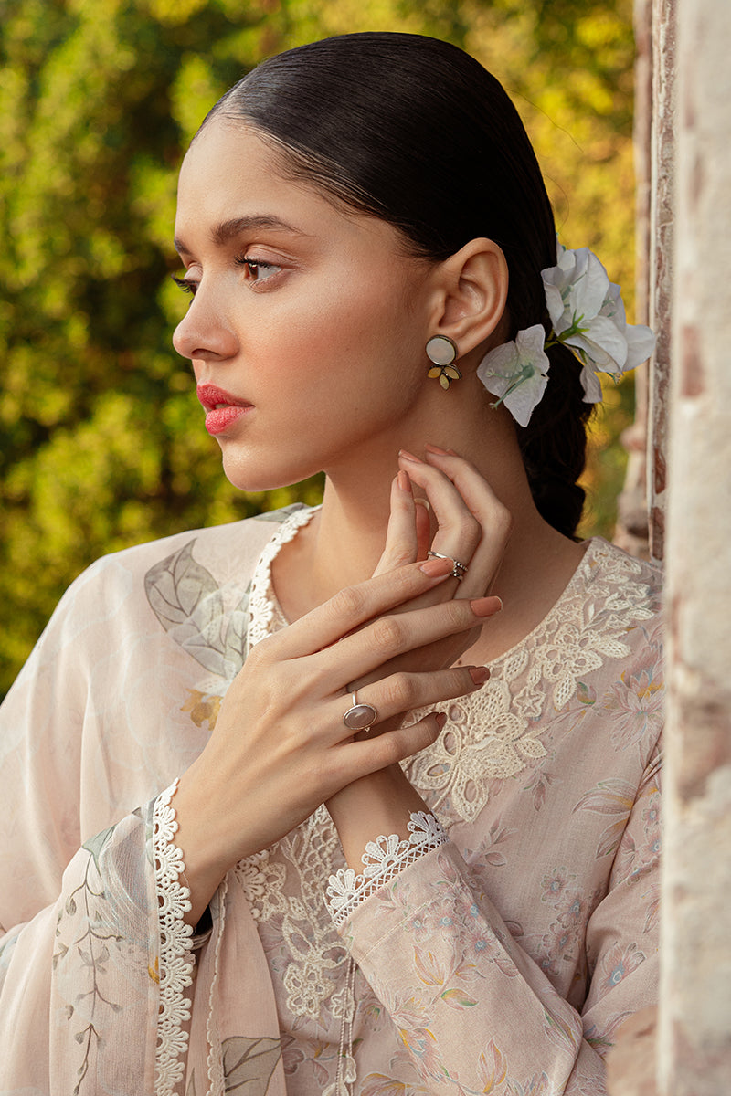 Cross Stitch | Premium Lawn 24 | SILVER PEONY - Ladies Clothes - Maria Faisal