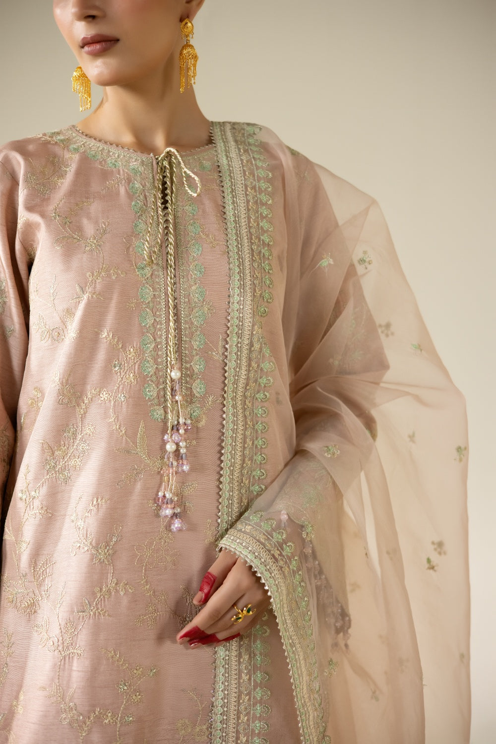 Enzo | Lune Des Fleurs | VAILA - Formal Dress - available at Maria Faisal in UK and USA.
