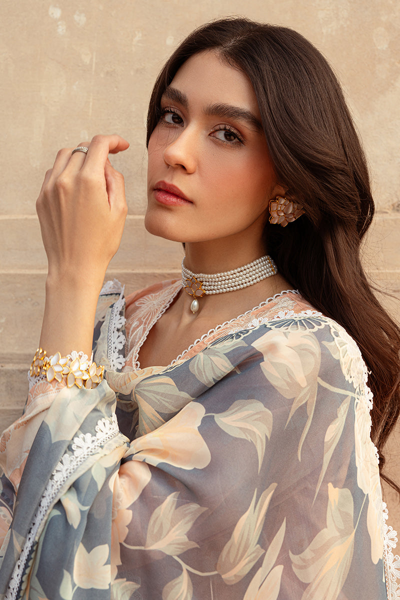 Cross Stitch | Premium Lawn 24 | SUNSET FLORA - Ladies Clothes - Maria Faisal