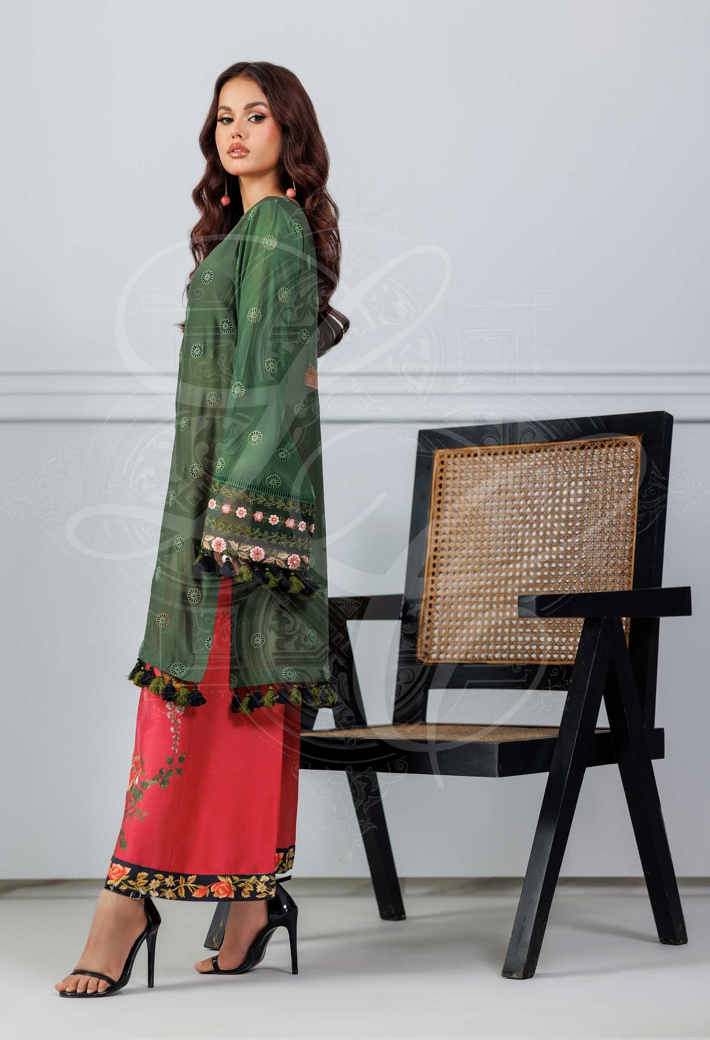 Layla Chatoor | Pret A Porter | LC-33 - Luxury Dress - available at Maria Faisal in UK and USA.