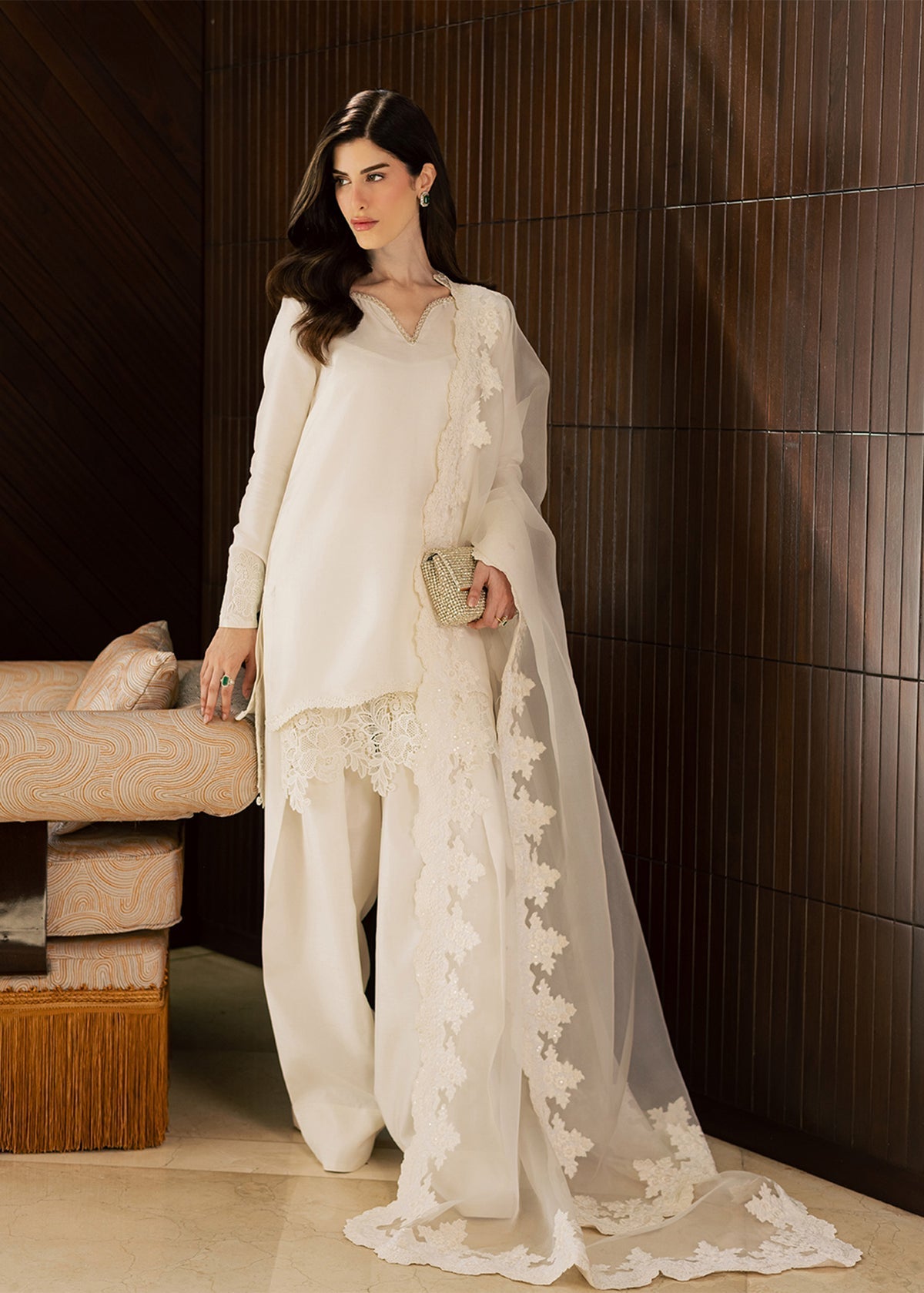 Sadaf Fawad Khan | Eva Luxury Pret 26 | Opaline - Luxury Dress - available at Maria Faisal in UK and USA.