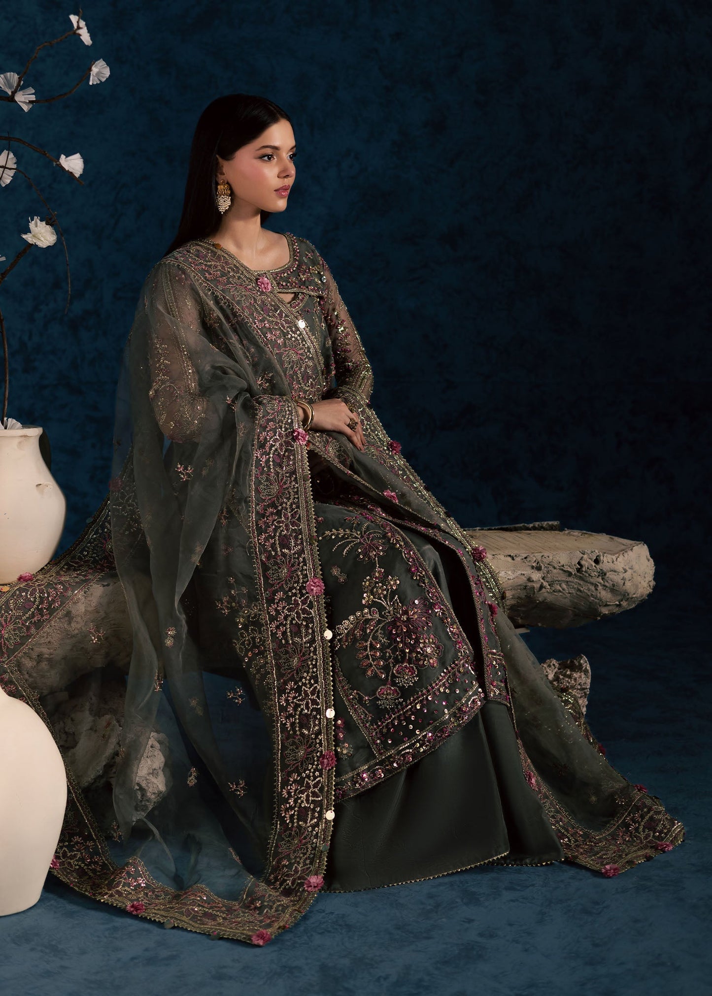 Maria Osama Khan | Lamhay Wedding Festive | SAHAR - Wedding Dress - available at Maria Faisal in UK and USA.