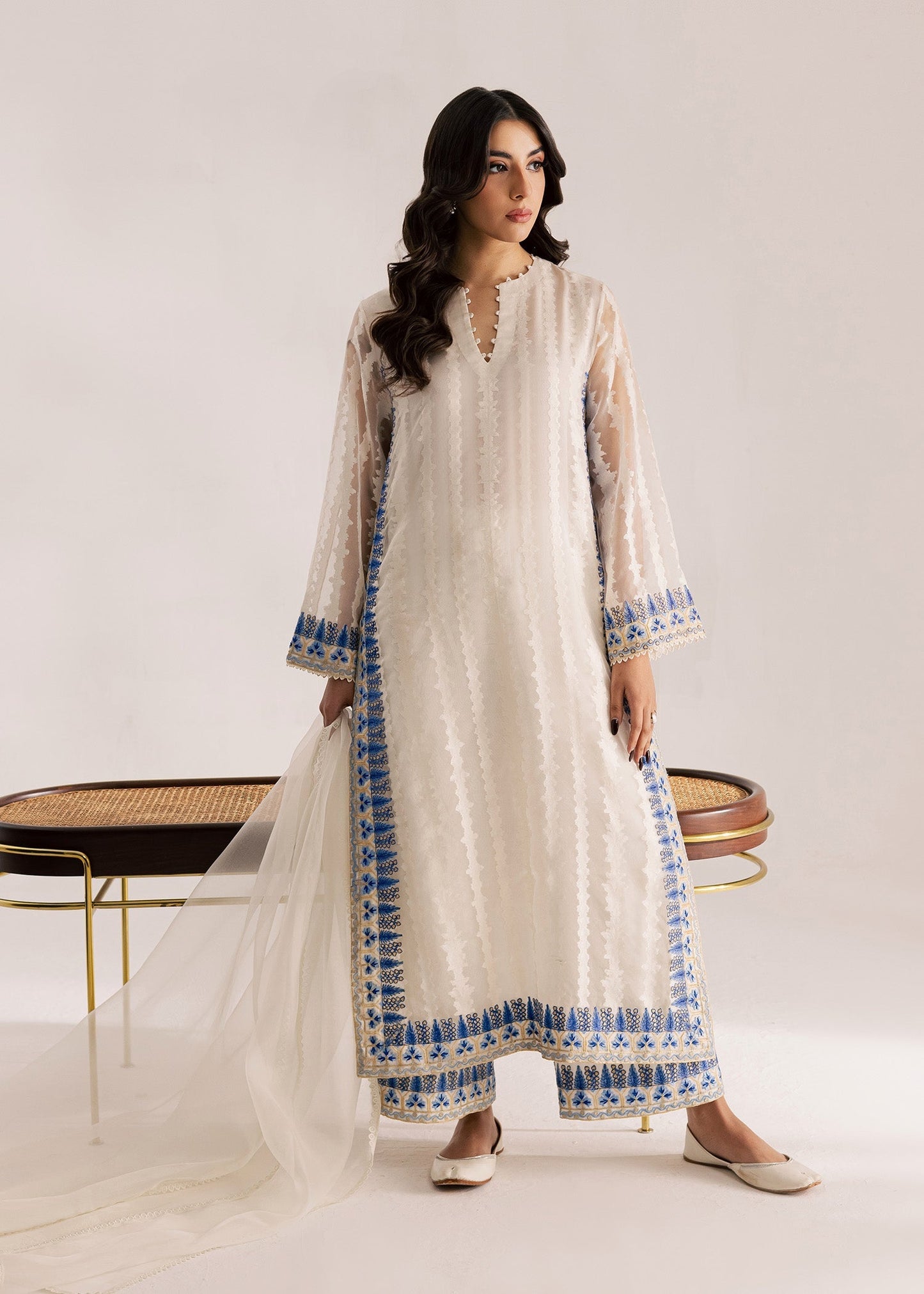 Sadaf Fawad Khan | Silk Luxury Pret 26 | Amaris - Dress - available at Maria Faisal in UK and USA.