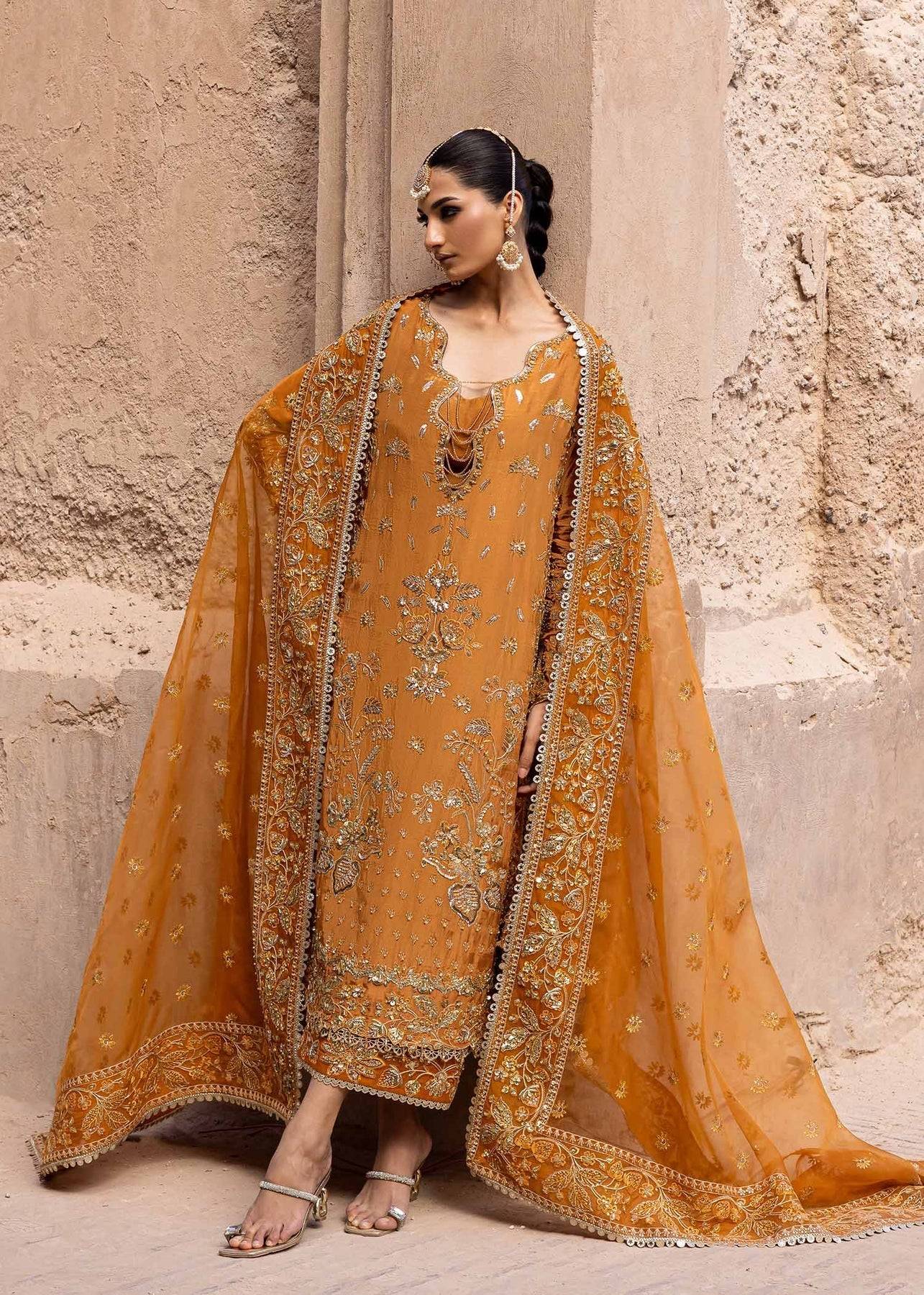 Akbar Aslam | Dastaan Luxury Formals | Zarmisha by Maria Faisal - Registered Vendor of : Akbar Aslam - type : Ladies Clothes - 100% original wedding dresses