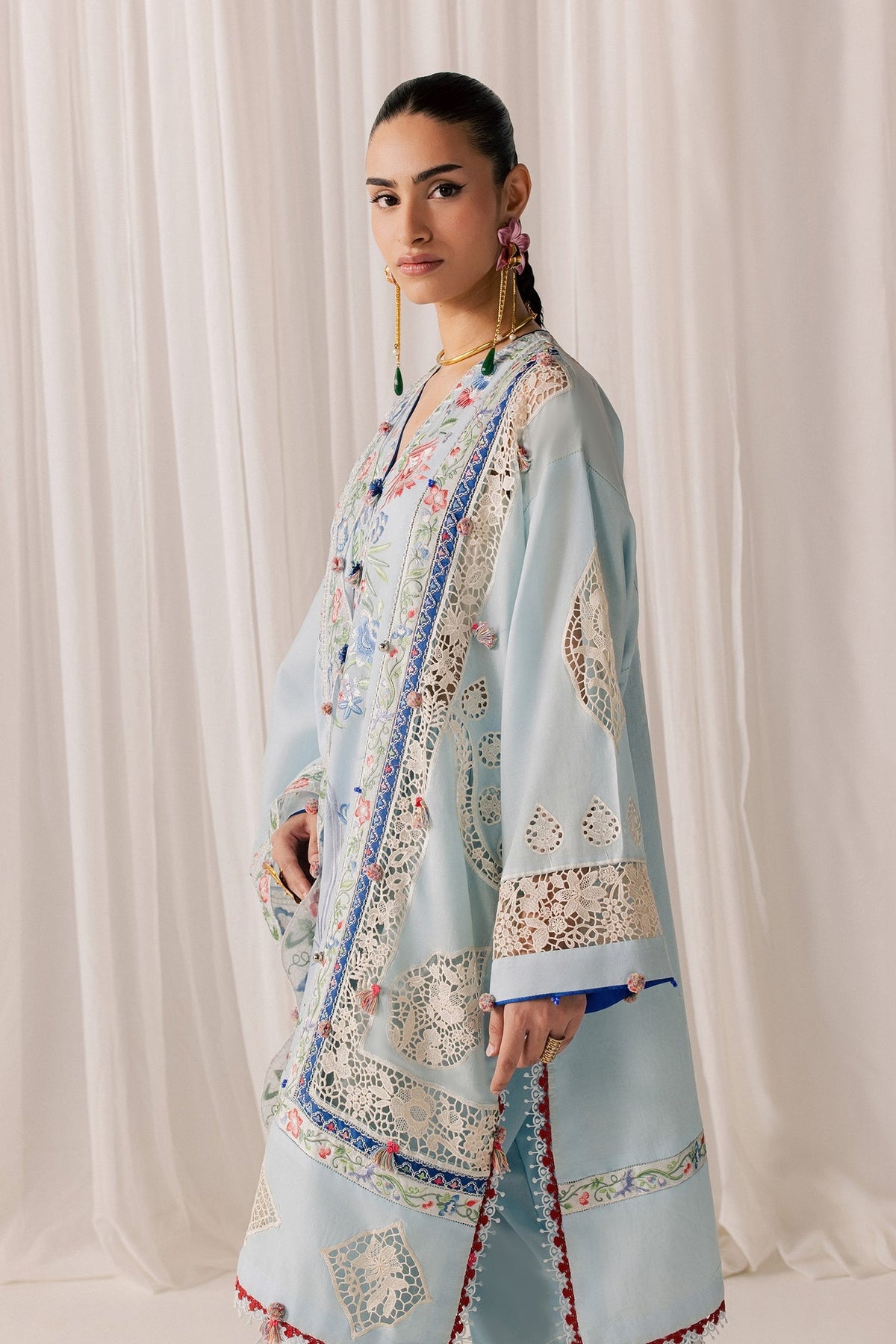 Elan | Stitched Pret 26 | NEELUNE (EL26-05 B ST) - Luxury Dress - available at Maria Faisal in UK and USA.