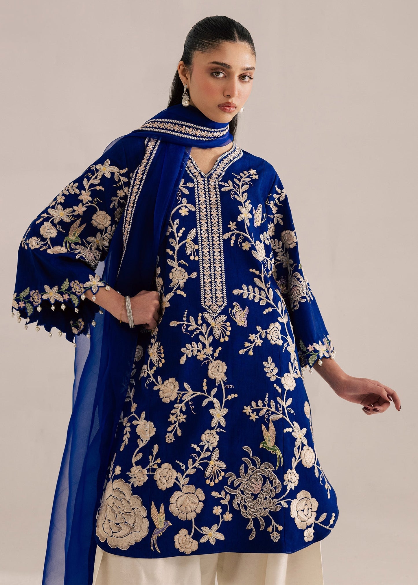 Sadaf Fawad Khan | Silk Luxury Pret 26 | Lisha - Dress - available at Maria Faisal in UK and USA.