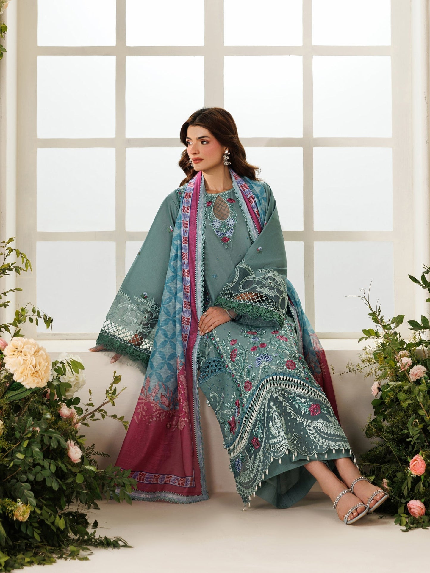 Parishay | Marbella Summer Lawn 26 | MB-11 - Luxury Dress - available at Maria Faisal in UK and USA.