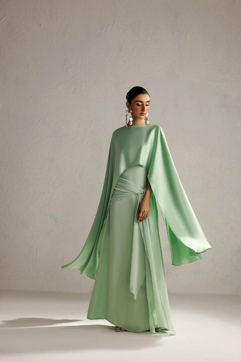 Caia | Basics 26 | Look 24 - Luxury Dress - available at Maria Faisal in UK and USA.