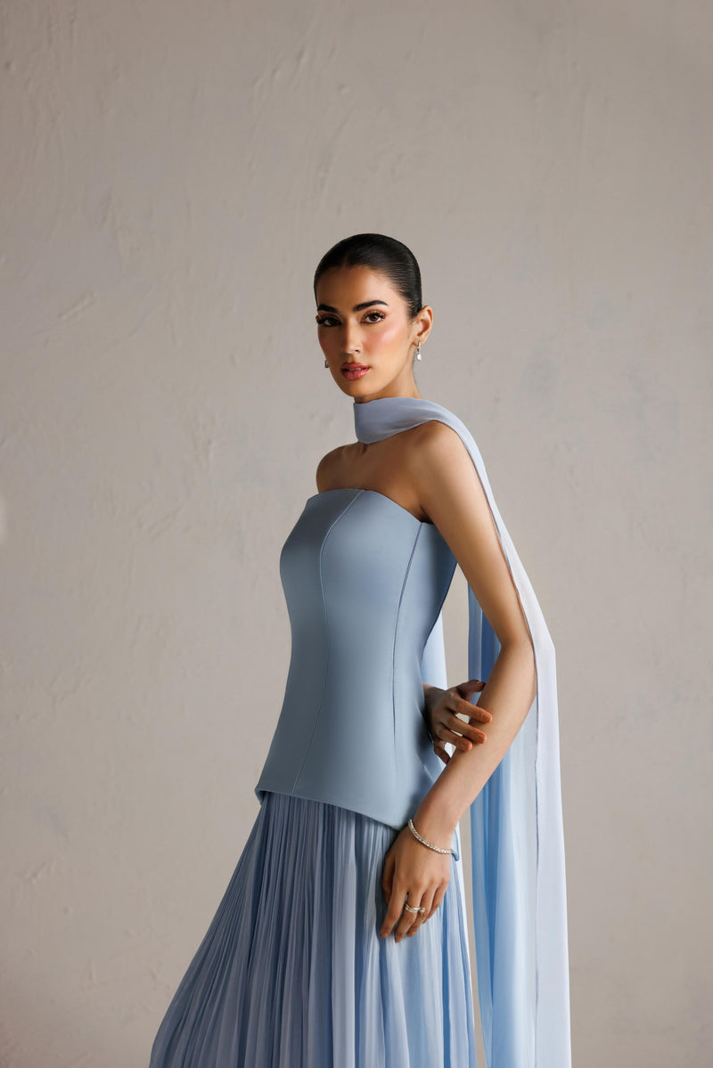 Caia | Basics 26 | Look 11 - Luxury Dress - available at Maria Faisal in UK and USA.