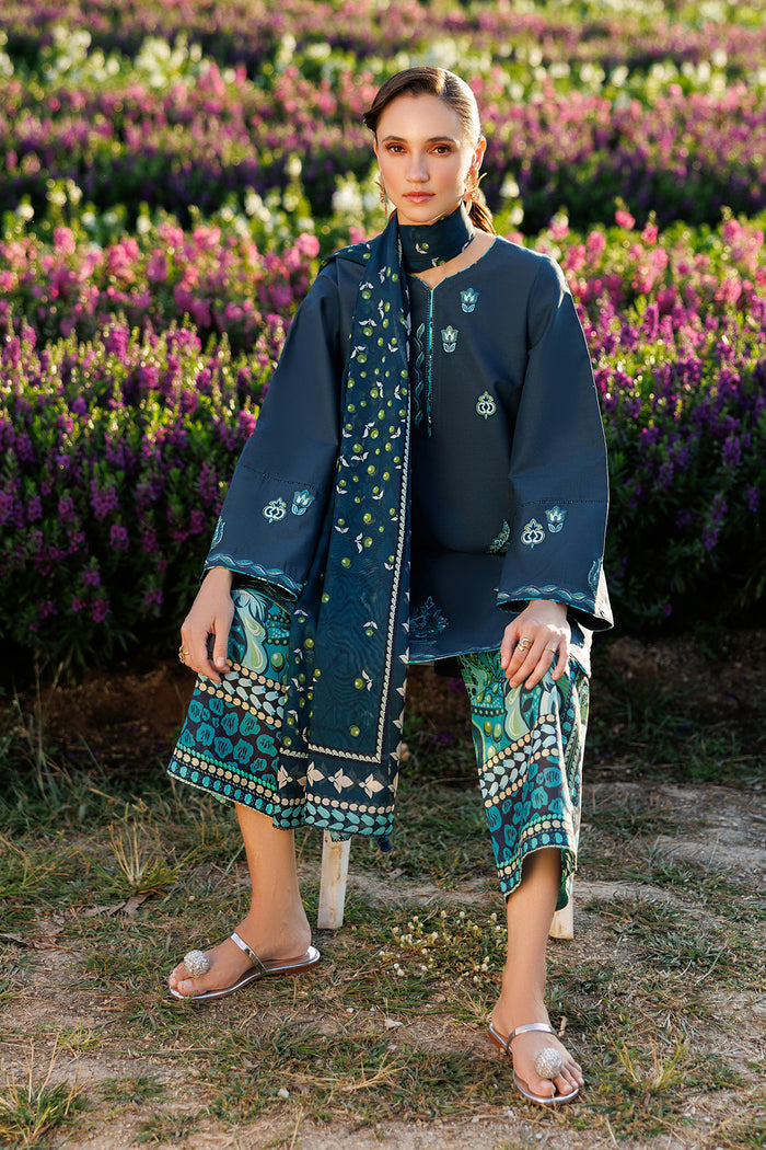 Jazmin | Summer Lawn 26 | USE-9291 - Dress - available at Maria Faisal in UK and USA.