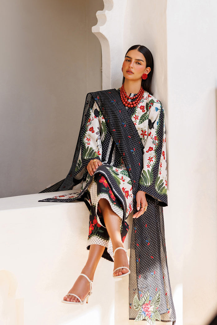 Jazmin | Summer Lawn 26 | USE-9303 - Dress - available at Maria Faisal in UK and USA.