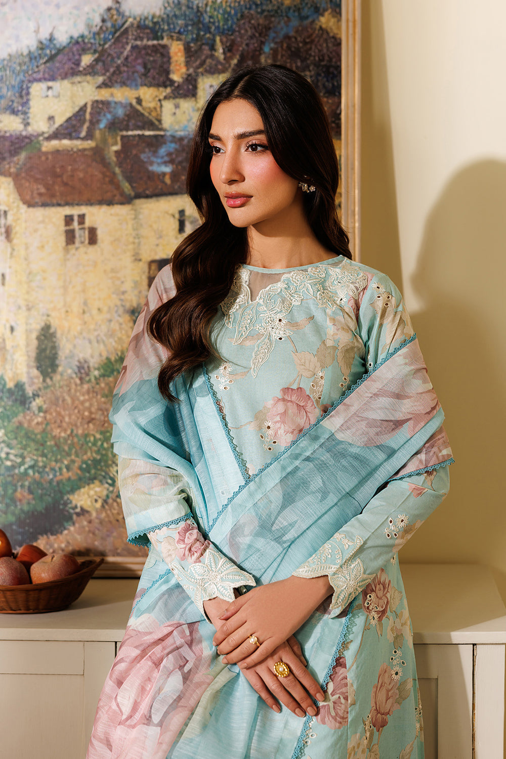 Zarif | Amani Eid Lawn 26 | ZL-RTW-26 BAANI - Luxury Dress - available at Maria Faisal in UK and USA.