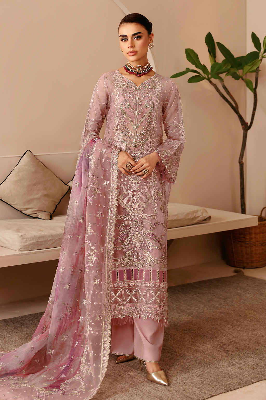 Ramsha | Festive Formals | E-206 - Formal Dress - available at Maria Faisal in UK and USA.