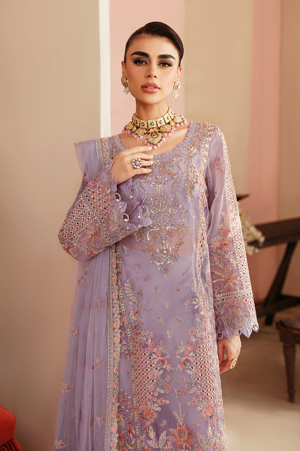 Ramsha | Festive Formals | E-201 - Formal Dress - available at Maria Faisal in UK and USA.