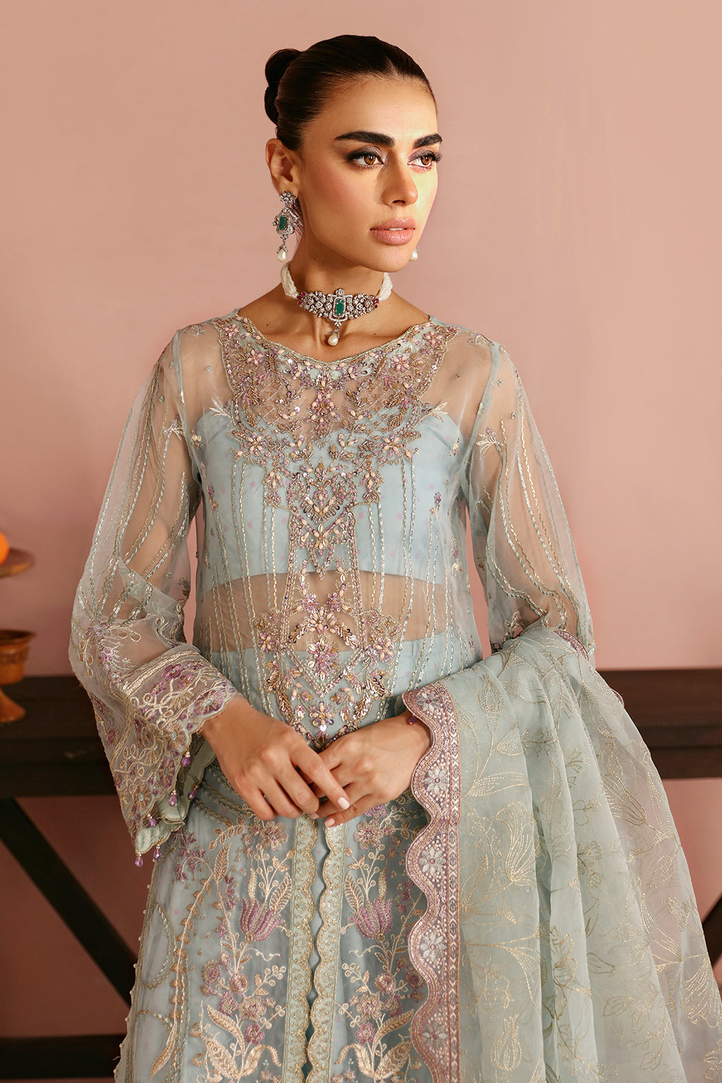 Ramsha | Festive Formals | E-204 - Formal Dress - available at Maria Faisal in UK and USA.