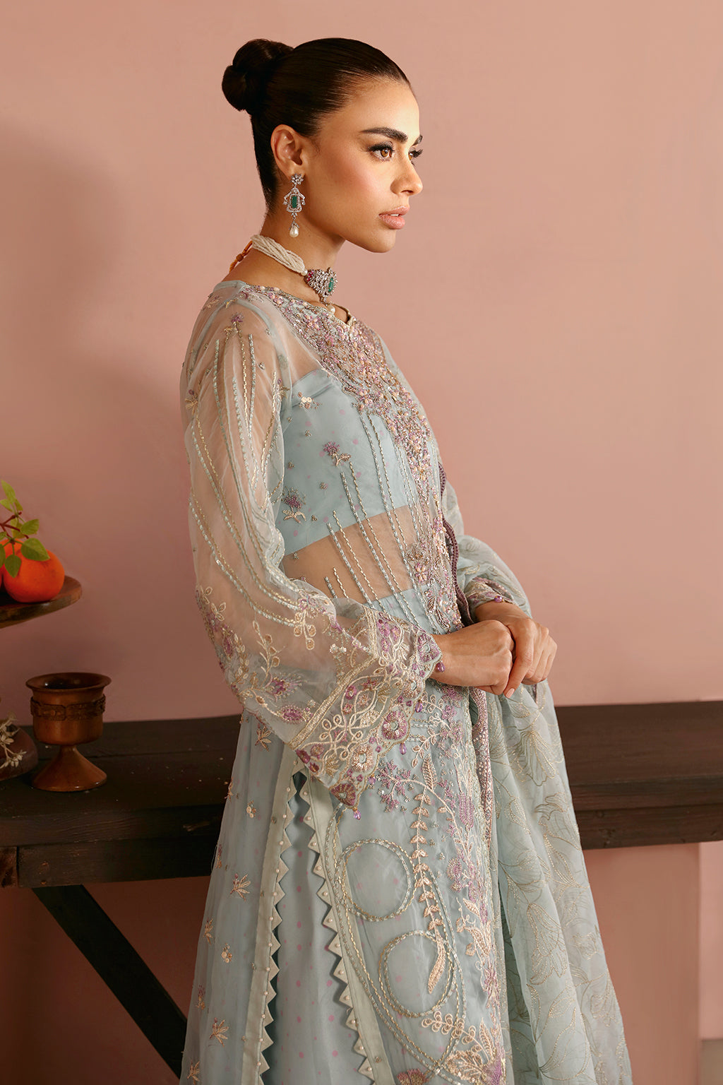 Ramsha | Festive Formals | E-204 - Formal Dress - available at Maria Faisal in UK and USA.