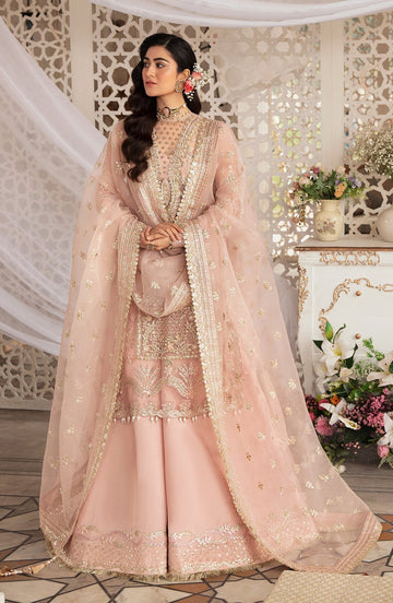 Zevk | Afsanah Wedding Formals | MUSHQ - Designer Dress with Intricate embroidery and embellishments. Shop elegent wedding dress at Maria Faisal.