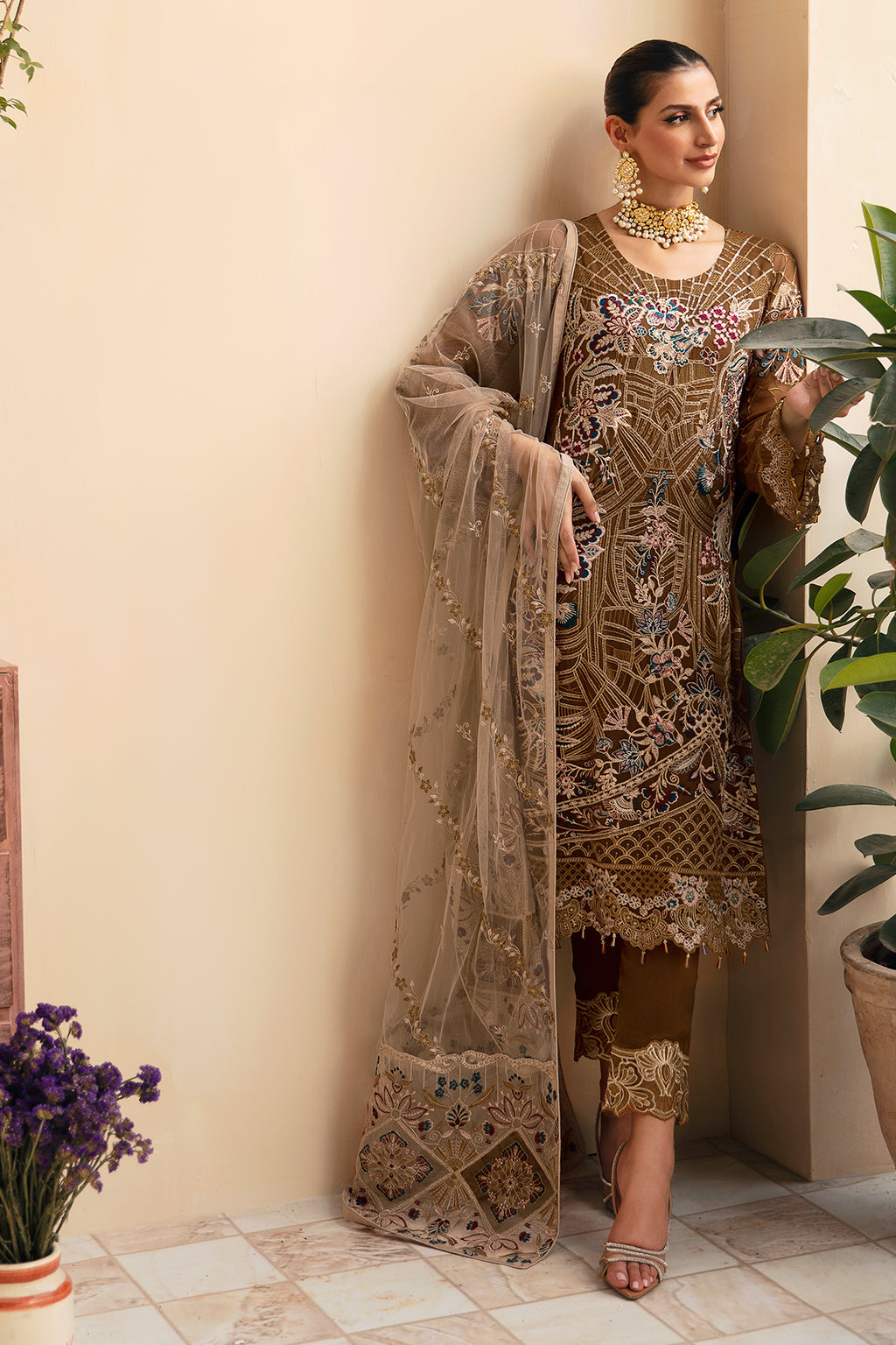 Ramsha | Chevron Chiffon Collection | A-910 - Ladies Clothes