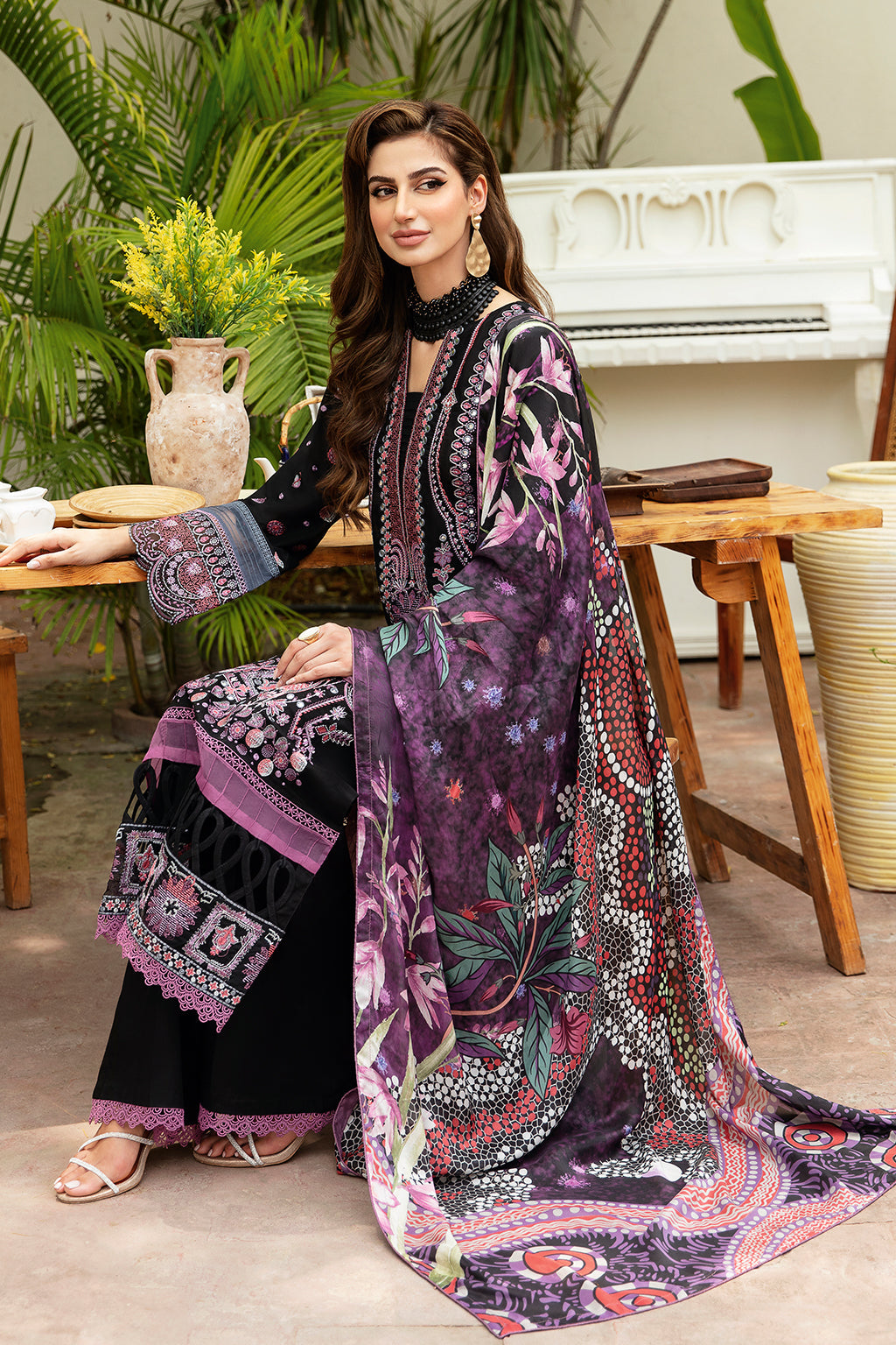 Ramsha | Luxury Lawn 24 | Y-806 - Ladies Clothes - Maria Faisal
