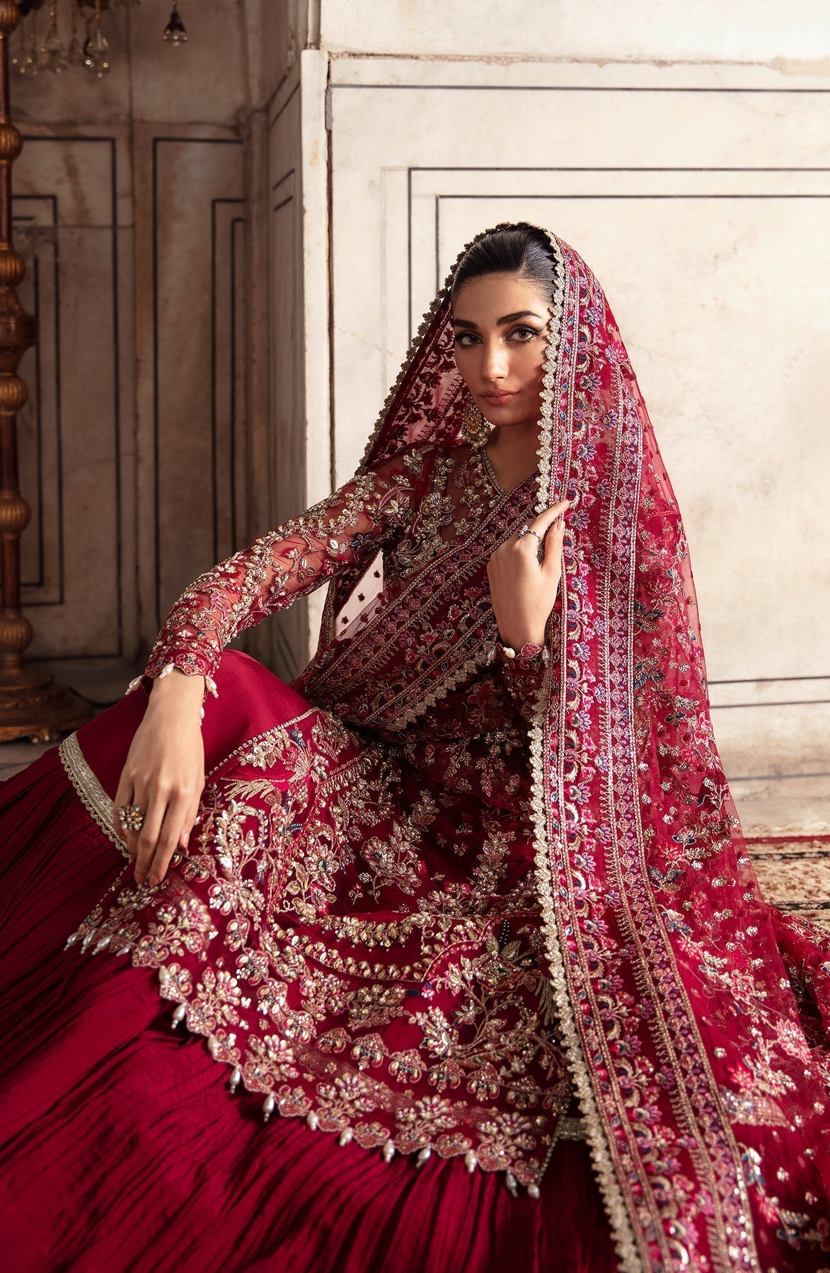 Zevk | Afsanah Wedding Formals | KAMKHAWAB - Wedding Dress - Maria Faisal