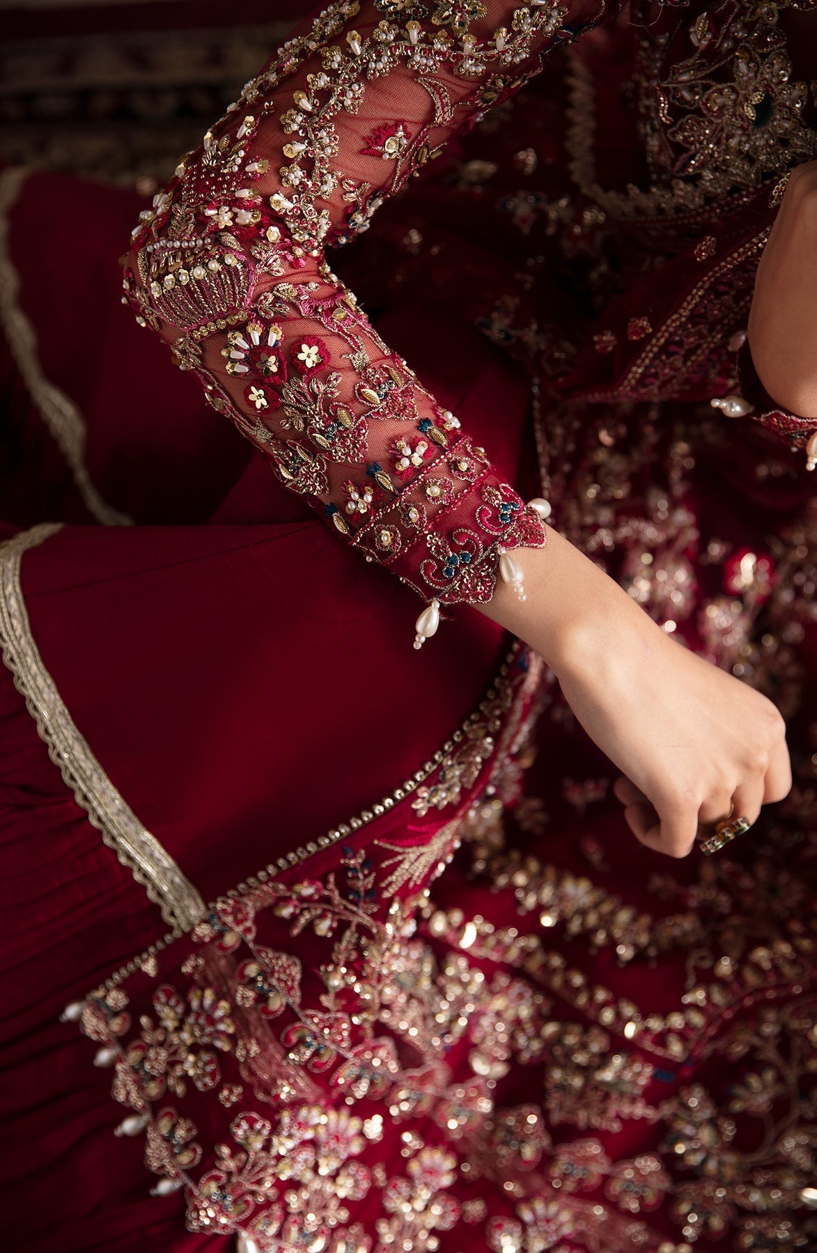 Zevk | Afsanah Wedding Formals | KAMKHAWAB - Wedding Dress - Maria Faisal