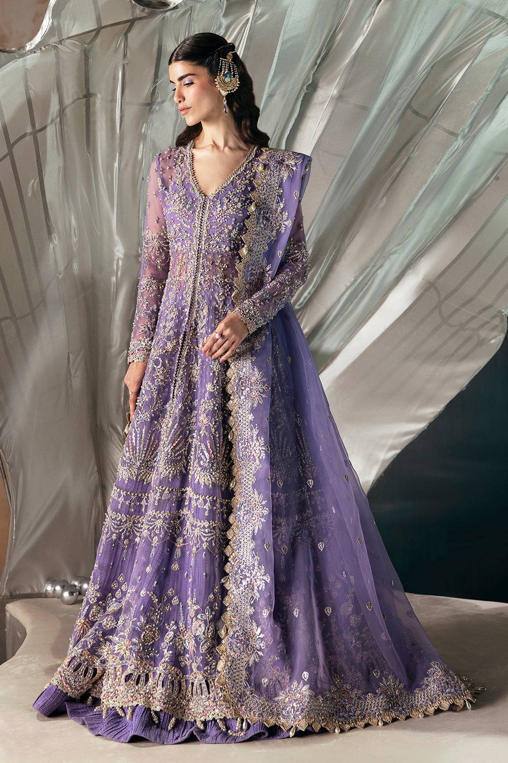Afrozeh | Wild Flower Bloom Luxury Formals | Eloah by Maria Faisal - Registered Vendor of : Afrozeh - type : Pakistani Dress - 100% original wedding dresses