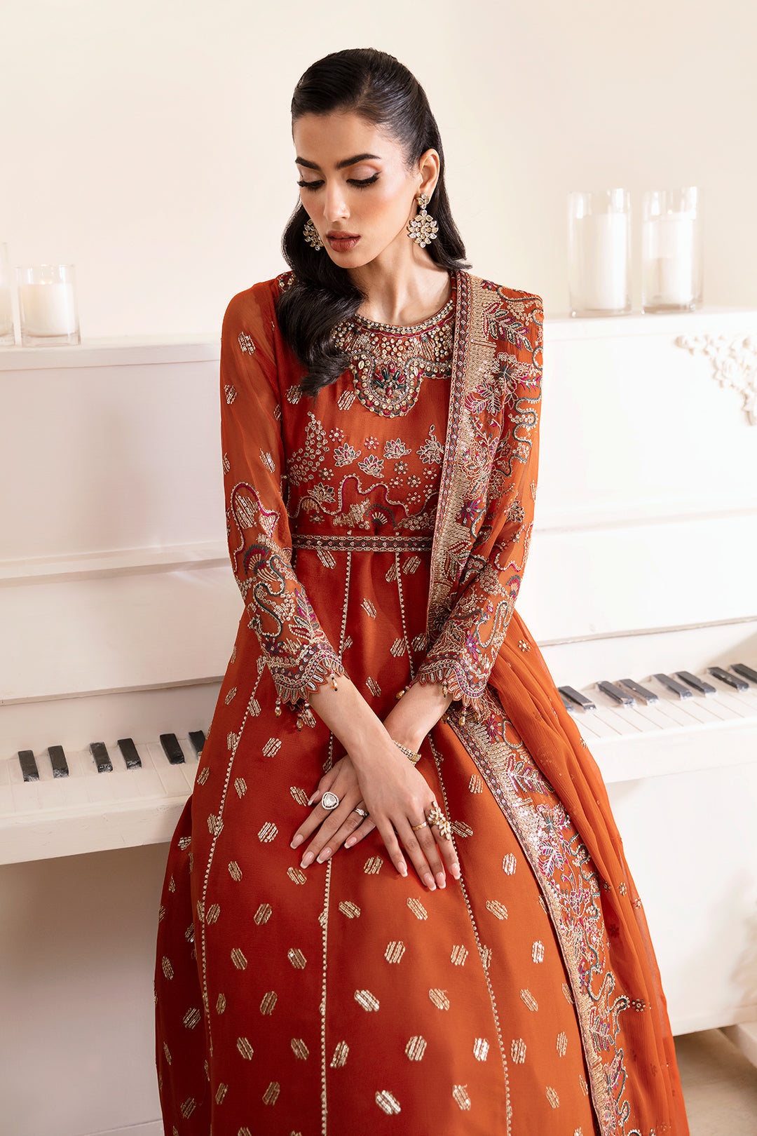 Alizeh | Reena Wedding Edits | AF-HM-4014-RUSTIC - Pakistani Dress - Maria Faisal