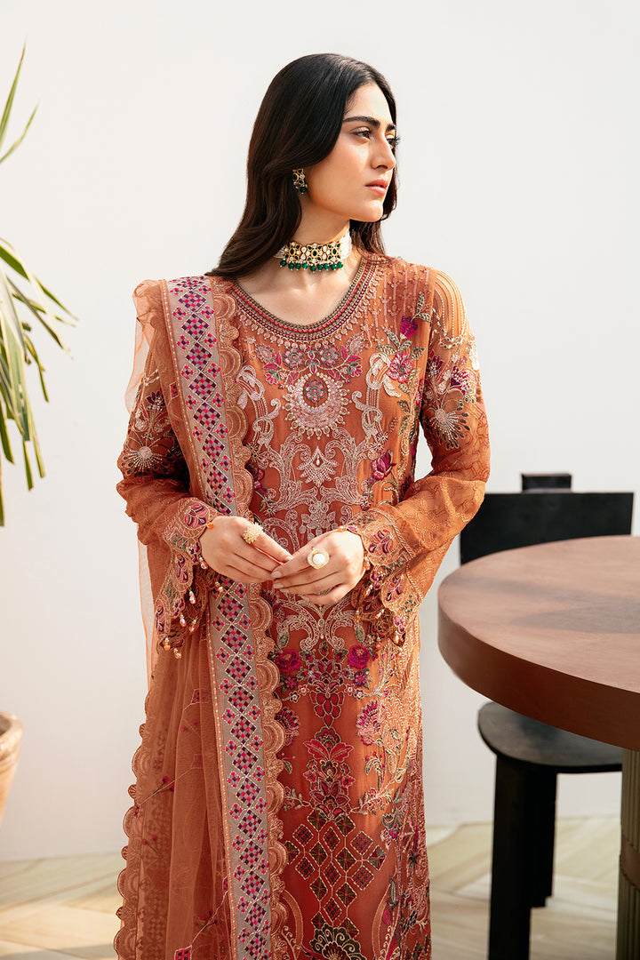 Ramsha | Chevron Chiffon Collection | A-810 - Ladies Clothes - Maria Faisal