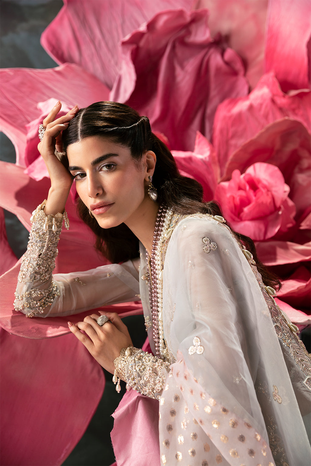 Afrozeh | Wild Flower Bloom Luxury Formals | Paola by Maria Faisal - Registered Vendor of : Afrozeh - type : Pakistani Dress - 100% original wedding dresses