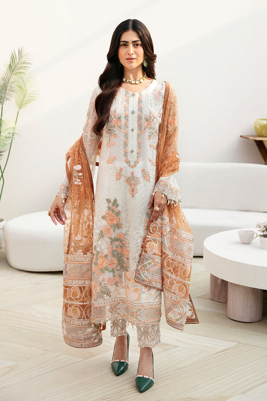 Ramsha | Chevron Chiffon Collection | A-808 - Ladies Clothes - Maria Faisal