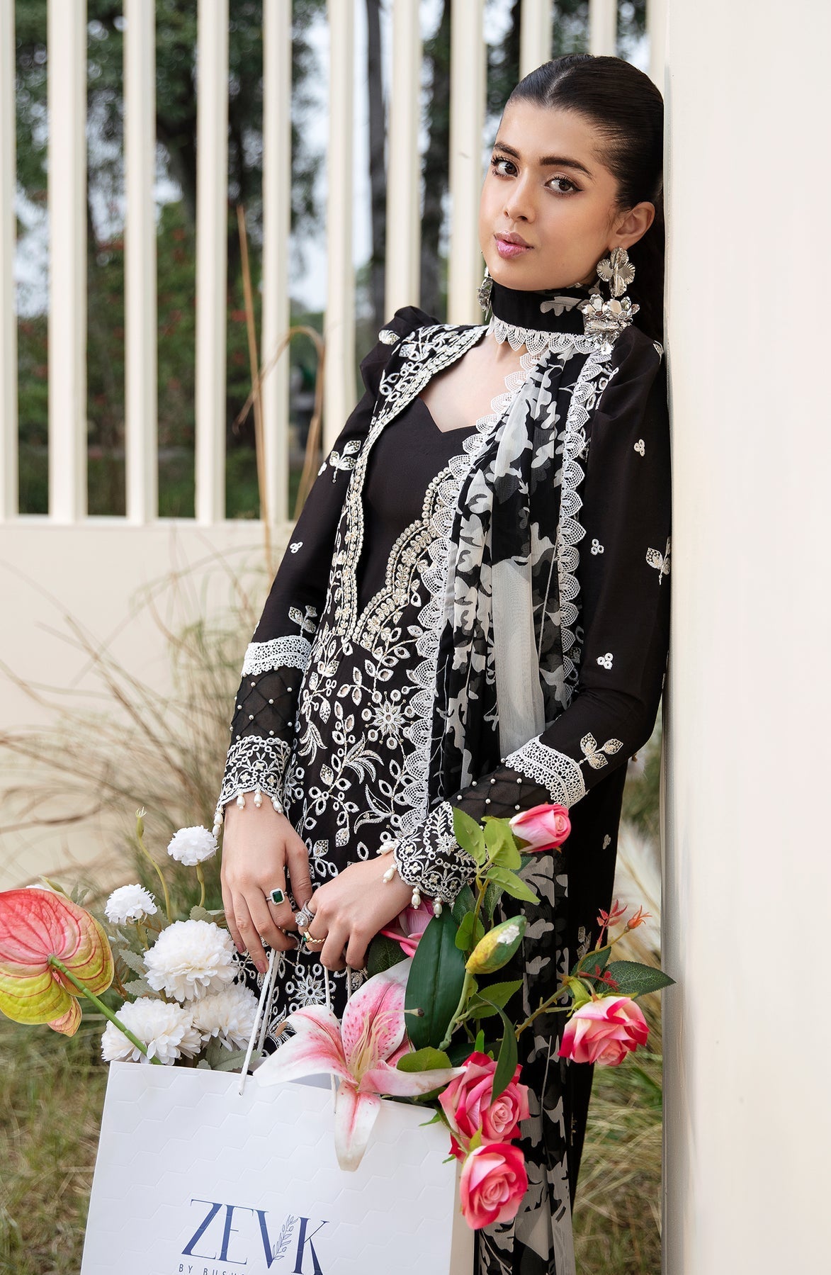 Zevk | Flora Festive Lawn | DUSK - Ladies Clothes - Maria Faisal