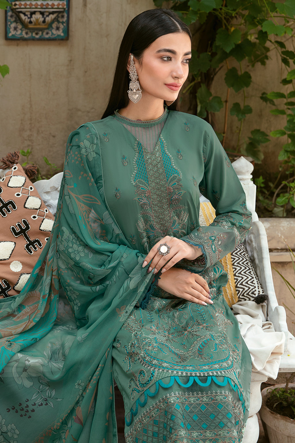 Ramsha | Luxury Lawn 24 | L-804 - Ladies Clothes - Maria Faisal