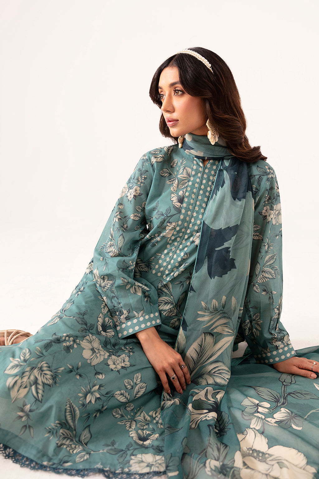Ramsha | Pinted Lawn | RP-104 - Maria Faisal