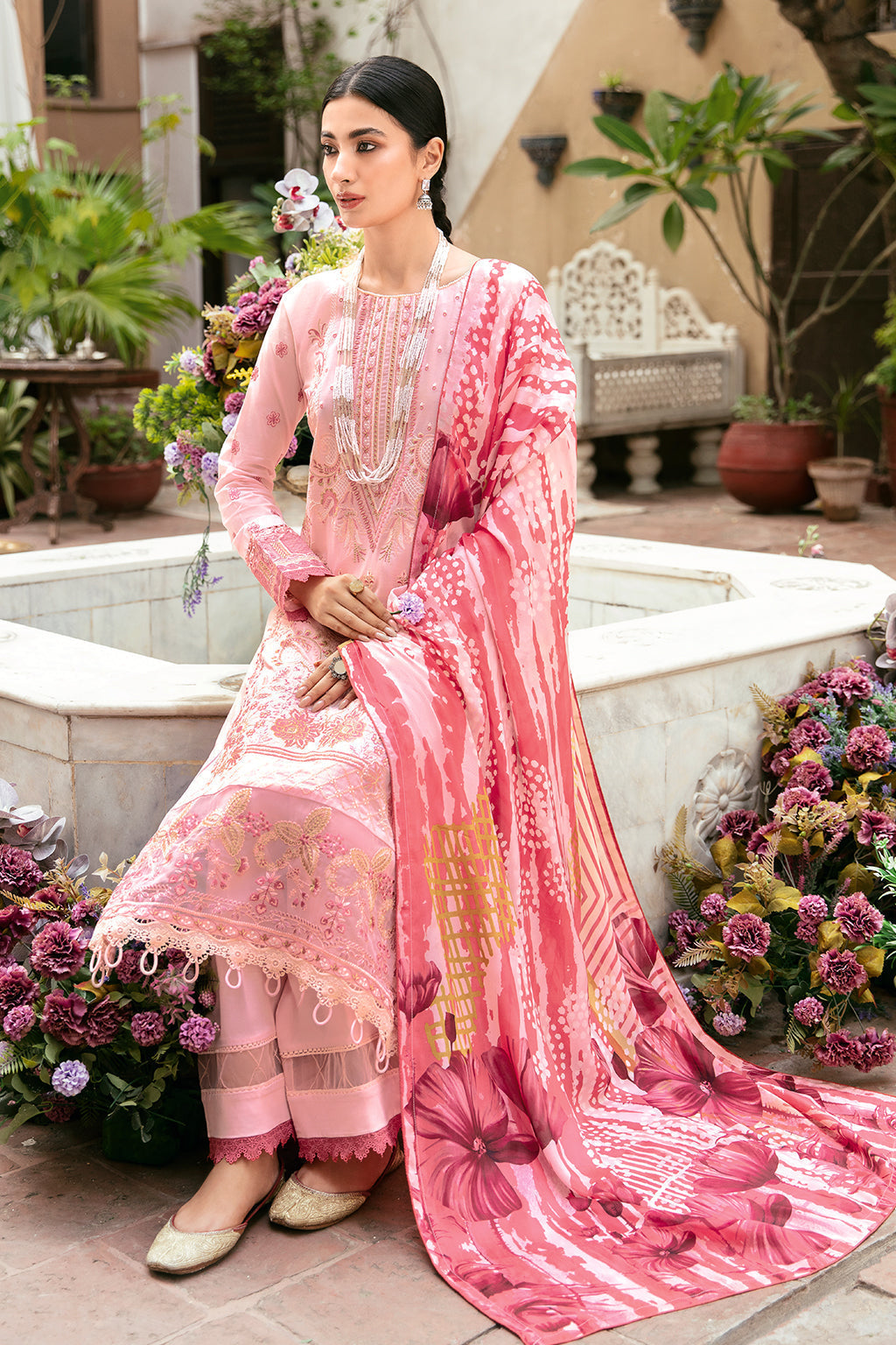 Ramsha | Luxury Lawn 24 | L-806 - Ladies Clothes - Maria Faisal