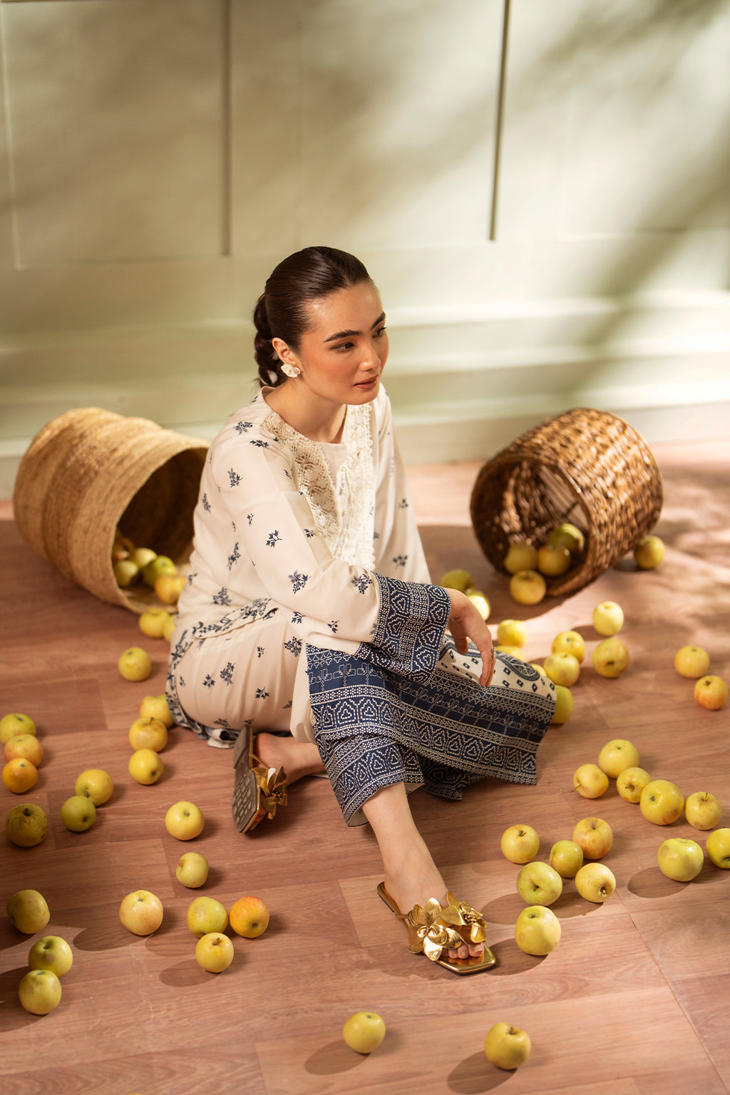 Vanya | Co Ords | CO-97 - Casual Dress - available at Maria Faisal in UK and USA.