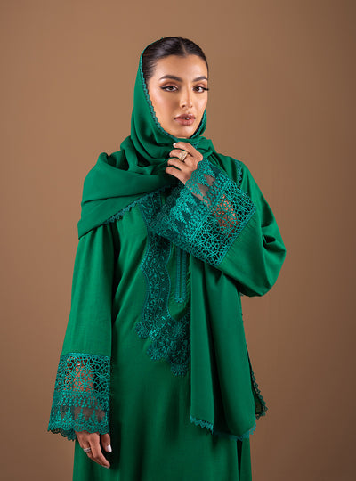 Zainab Chottani | The Kaftan Edit | Ethereal Emerald - Formal Dress - available at Maria Faisal in UK and USA.