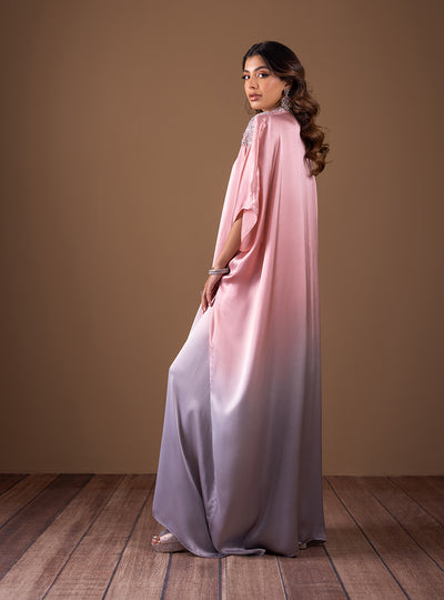 Zainab Chottani | The Kaftan Edit | Pink Flame - Formal Dress - available at Maria Faisal in UK and USA.