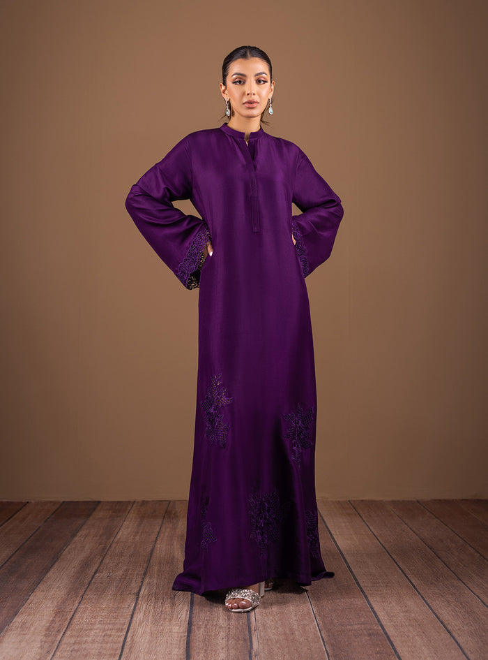 Zainab Chottani | The Kaftan Edit | Purple Night - Formal Dress - available at Maria Faisal in UK and USA.