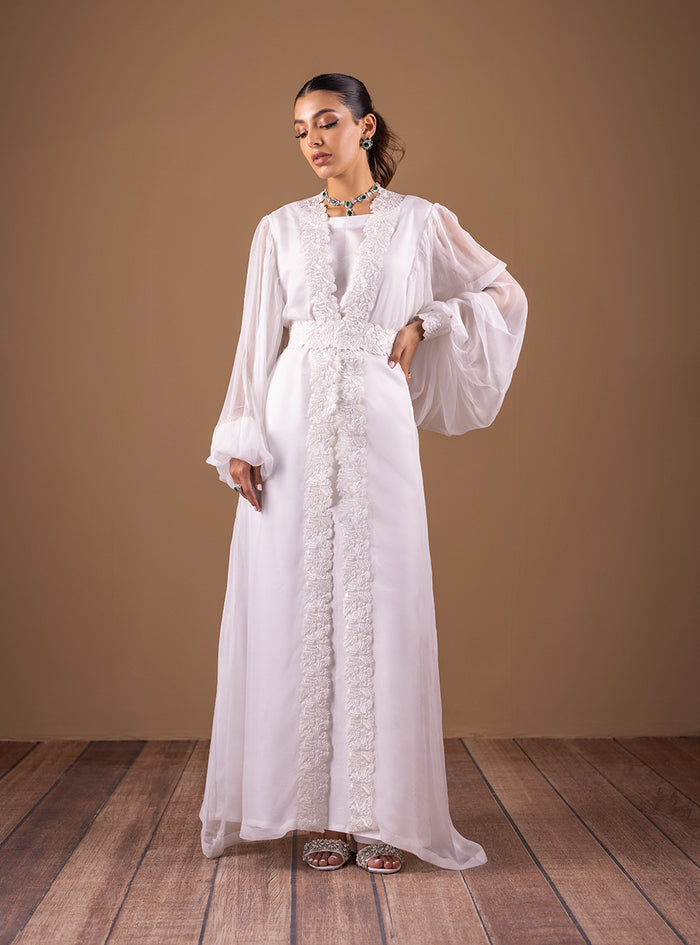 Zainab Chottani | The Kaftan Edit | Vanila Flow - Formal Dress - available at Maria Faisal in UK and USA.