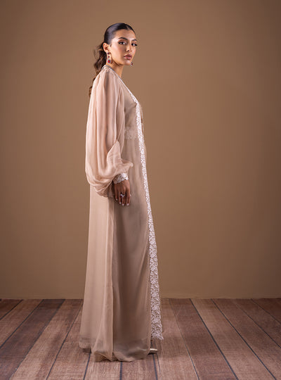 Zainab Chottani | The Kaftan Edit | Champagne Flow - Formal Dress - available at Maria Faisal in UK and USA.