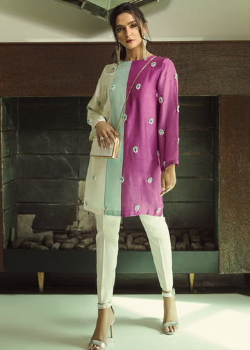 Hana | Serendipity Ready to Wear | Cherry Pop - Designer Dress with Intricate embroidery and embellishments. Shop elegent wedding dress at Maria Faisal.