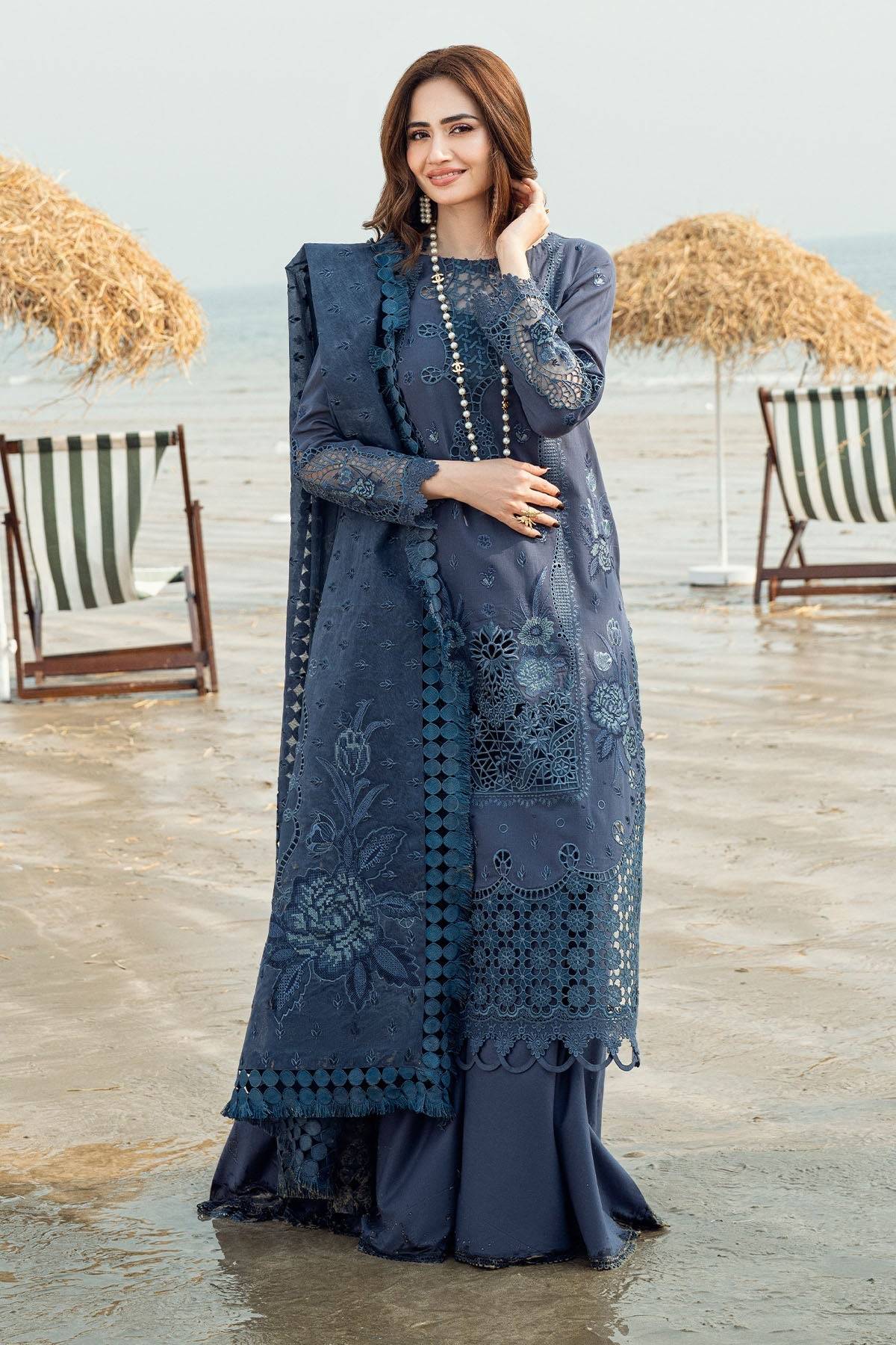 Nureh | Khuwab Luxury Lawn | NE-146 by Maria Faisal - Registered Vendor of : Nureh - type : Ladies Clothes - 100% original wedding dresses