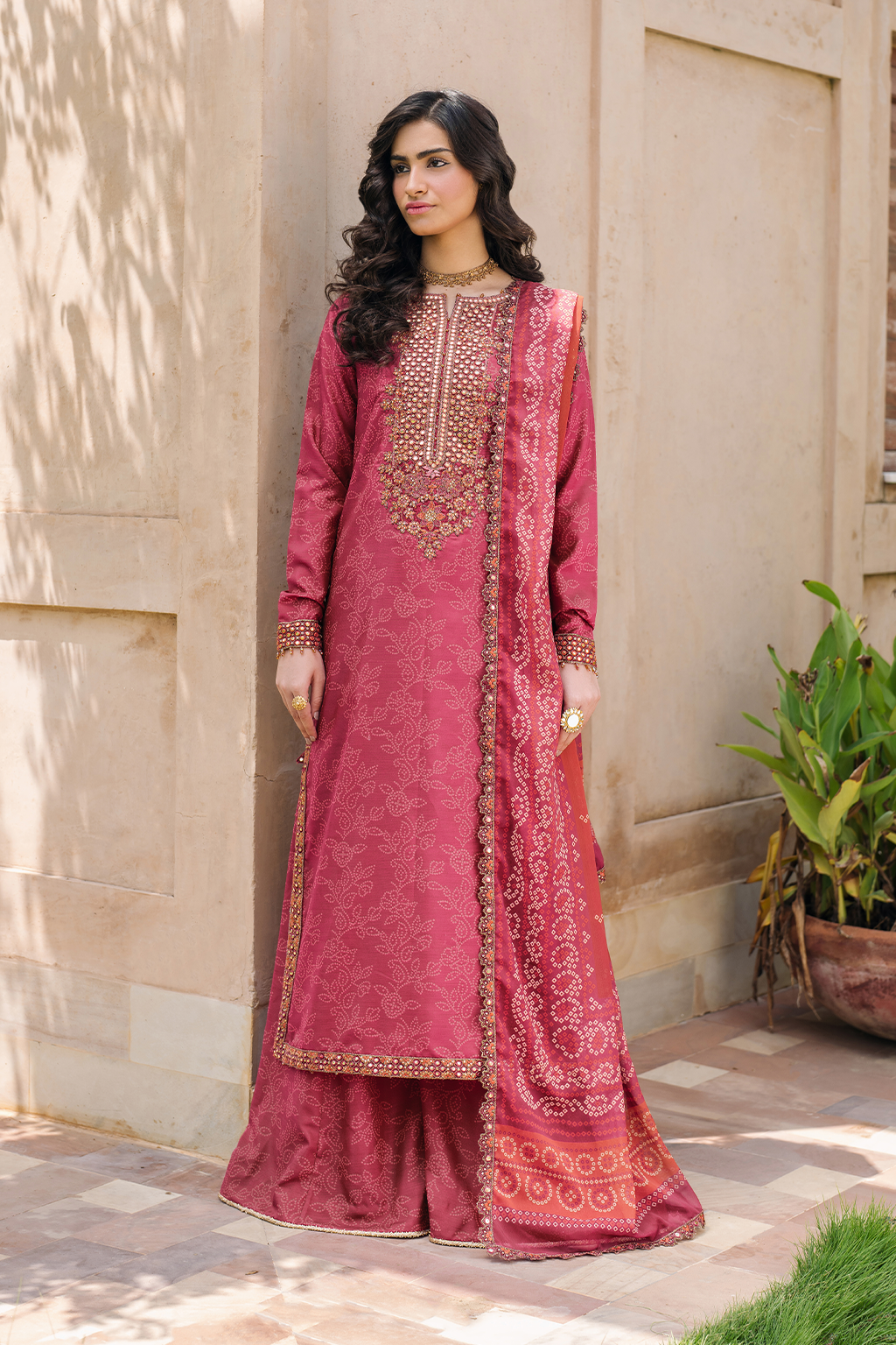 Iznik | Bandhani Formals | UE-336 - Ladies Clothes