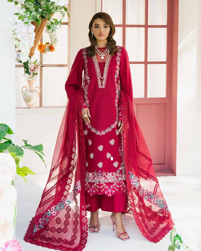 Zevk | Flora Festive Lawn | ZINNIA by Maria Faisal - Registered Vendor of : Zevk - type : Ladies Clothes - 100% original wedding dresses