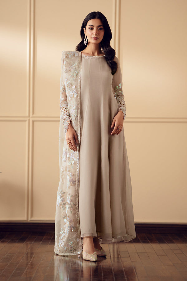 Baroque | Luxury Pret 25 | EMBROIDERED CHIFFON PR-893 - Ladies Clothes - Maria Faisal